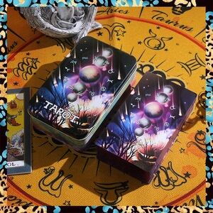 Mystical Tarot Card Set - Purple and Black